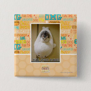 Full Speed Ahead 2 Inch Square Button