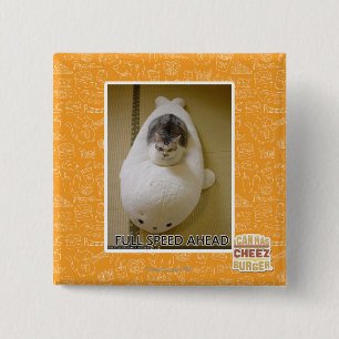Full Speed Ahead 2 Inch Square Button