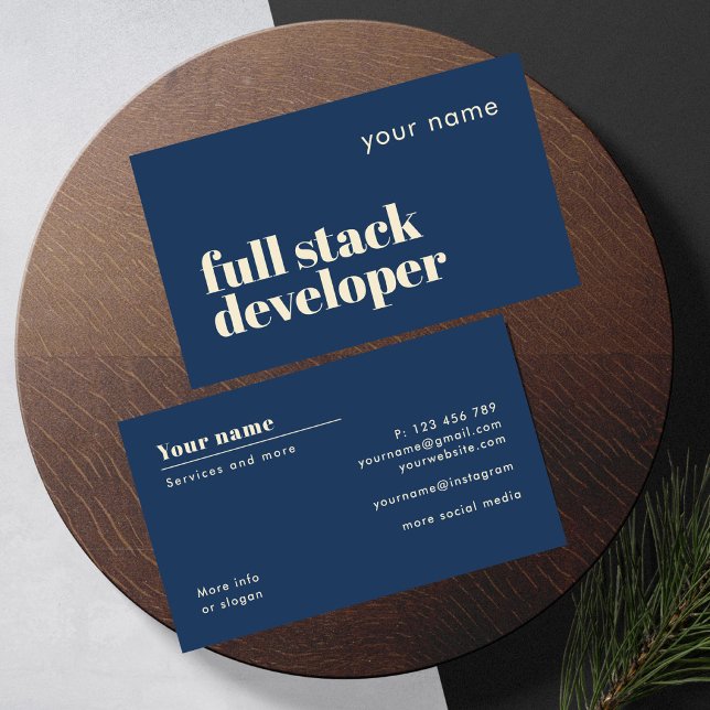 Full stack developer modern Business Card (Creator Uploaded)