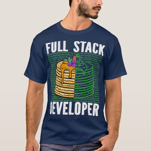 Full Stack Developer Programmer Software Coding T-Shirt (Front)