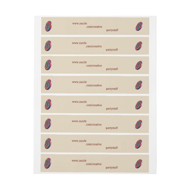 full strip address label,business label  (Sheet)