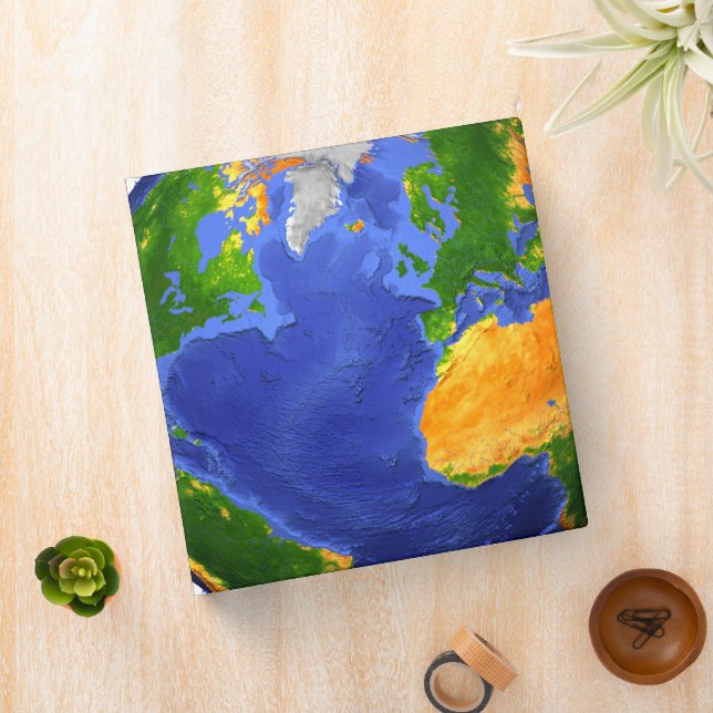 Full The Earth Showing Topographic Data. Binder (In Situ)