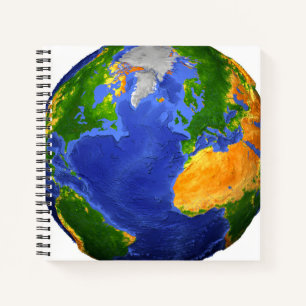 Full The Earth Showing Topographic Data. Notebook
