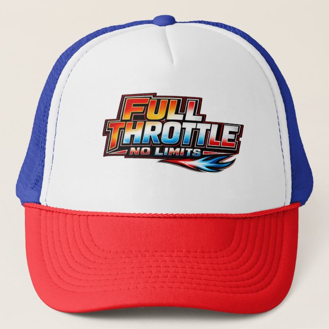FULL THROTTLE NO LIMITS HAT – BIG BOLD RACING TEXT (Front)