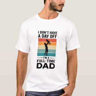 Full-Time Dad Vintage Graphic T-Shirt Design_1