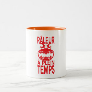 full-time_quote_humor_dent_feroce Two-Tone coffee mug