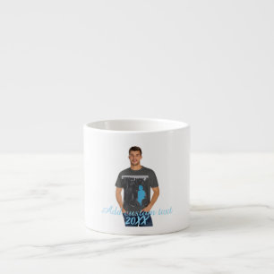 Full Vertical Photo - Script Custom Text  Espresso Cup