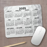 Full Year View Calendar - horizontal Mouse Pad<br><div class="desc">Black and White with gold ball background - A minimal, basic 12 month 2024 calendar. A standard look for a gold lover. The fonts are simple to read, and the colours can be changed. -------- If you open the customize area, it will take to you to an advanced design area...</div>