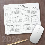 Full Year View Calendar - horizontal Mouse Pad<br><div class="desc">A calendar printed on a mousepad combines practicality with convenience, transforming a workspace essential into a time-management tool. This innovative design features a full-year or monthly calendar layout integrated into the mousepad’s surface, allowing users to track dates without cluttering their desk with an additional calendar. Made from durable, smooth materials,...</div>