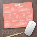 Full Year View Calendar - horizontal Mouse Pad<br><div class="desc">A calendar printed on a mousepad combines practicality with convenience, transforming a workspace essential into a time-management tool. This innovative design features a full-year or monthly calendar layout integrated into the mousepad’s surface, allowing users to track dates without cluttering their desk with an additional calendar. Made from durable, smooth materials,...</div>