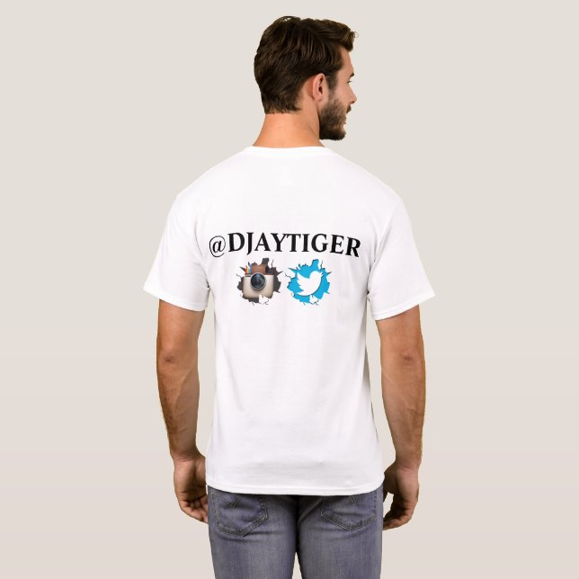 FULLBLAST RADIO LOGO SHIRT WITH DJ TIGER (Back Full)