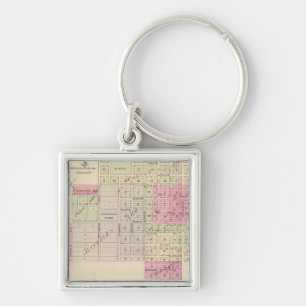 Fullerton and Genoa, Nebraska Keychain