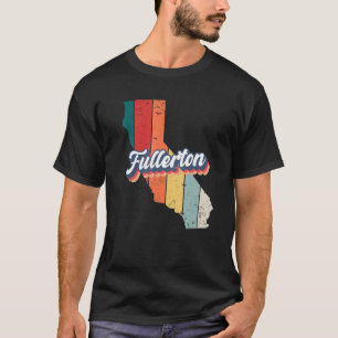 Fullerton City Retro Vintage Hometown California T-Shirt