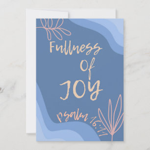 Fullness of Joy Christian Faith Holiday Card