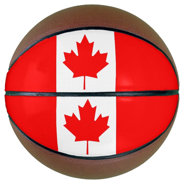 Fullsize Basketball with Flag of Canada (Front)