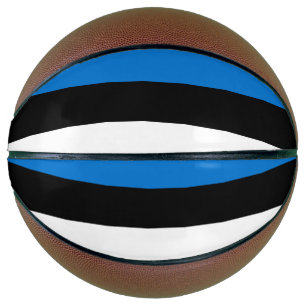 Fullsize Basketball with Flag of Estonia