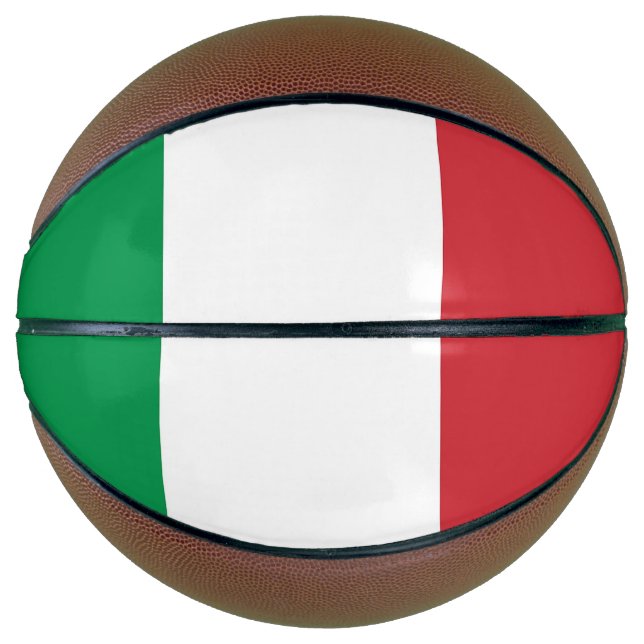 Fullsize Basketball with Flag of Italy (Front)