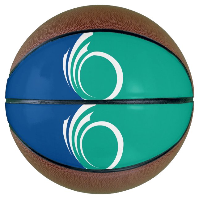 Fullsize Basketball with Flag of Ottawa (Front)