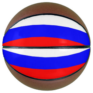 Fullsize Basketball with Flag of Russia
