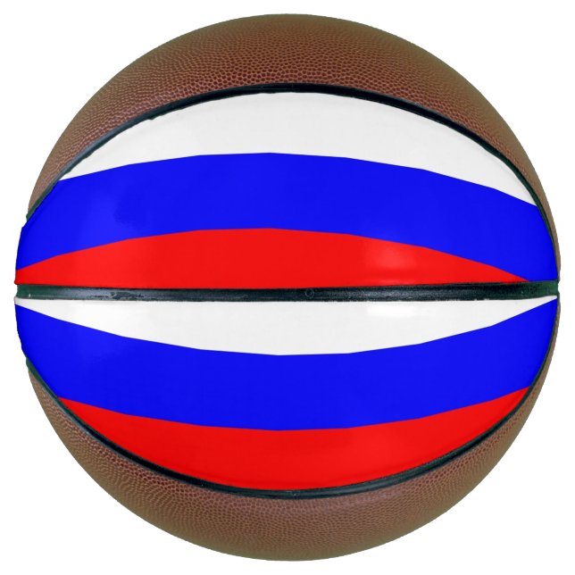 Fullsize Basketball with Flag of Russia (Front)