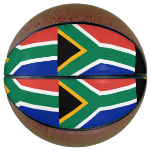 Fullsize Basketball with Flag of South Africa