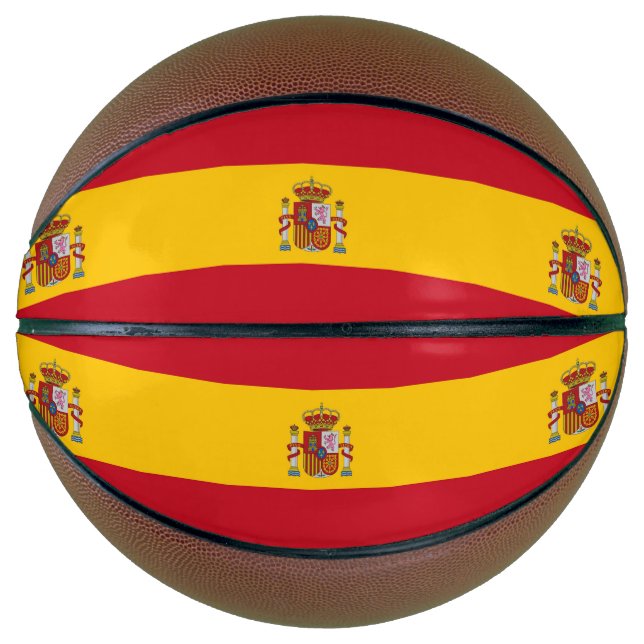 Fullsize Basketball with Flag of Spain (Front)