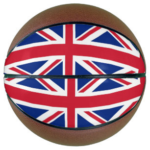Fullsize Basketball with Flag of United Kingdom