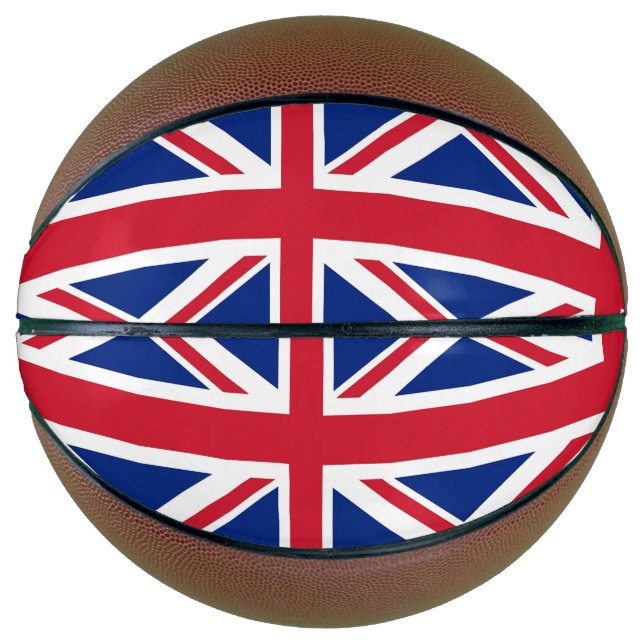 Fullsize Basketball with Flag of United Kingdom (Front)