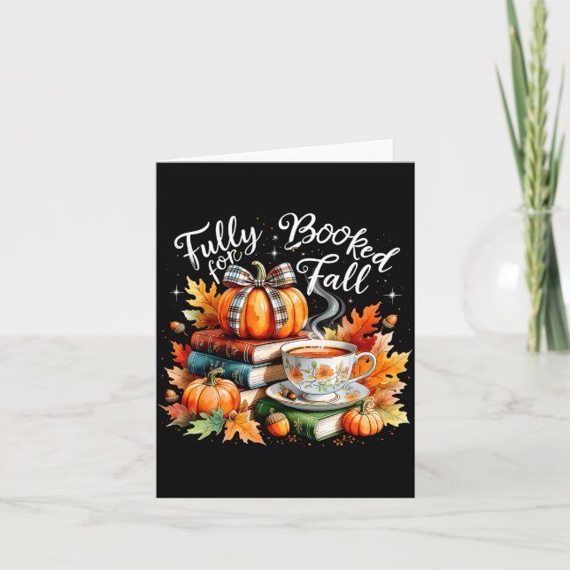 Fully Booked For Fall Cozy Autumn Reading Gift  Card (Front)