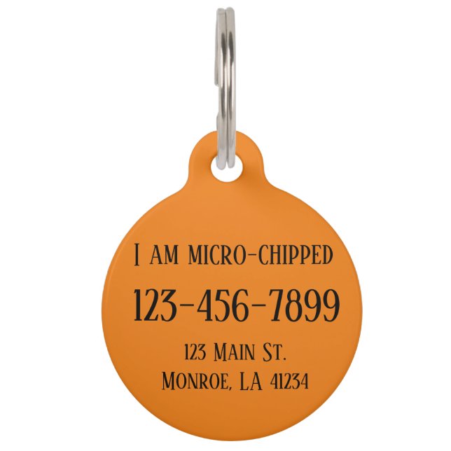 Fully Customizable Dog Tag (Back)