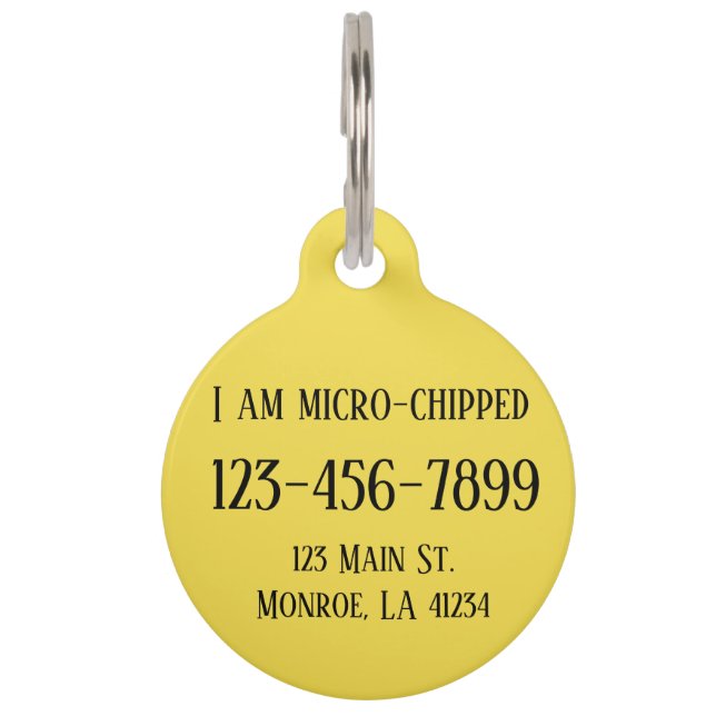 Fully Customizable Dog Tag (Back)