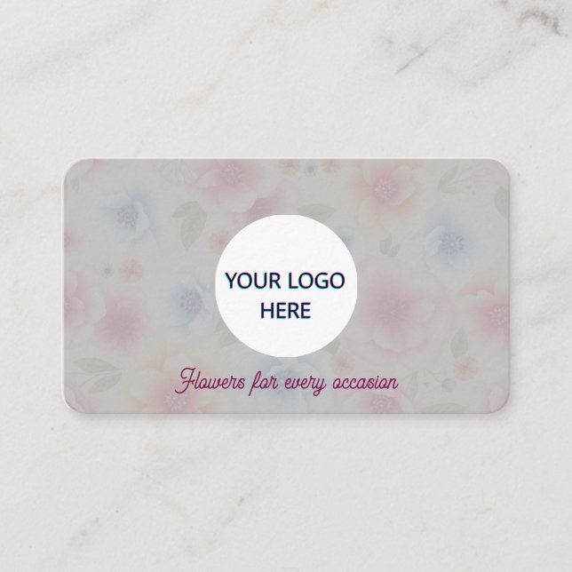 Fully Customizable Floral Business Card (Front)