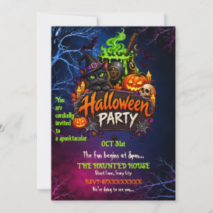 Fully Customizable Halloween Party Invitation