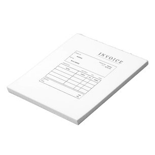 fully customizable Invoice Notepad