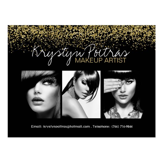 Fully Customizable Makeup Artist Comp Card Zazzle.ca