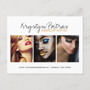 Fully Customizable Makeup Artist Comp Card