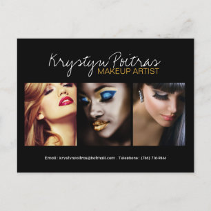 Fully Customizable Makeup Artist Comp Card
