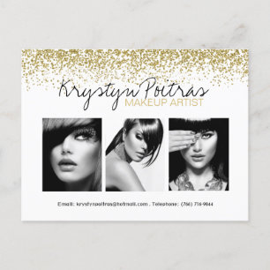 Fully Customizable Makeup Artist Comp Card