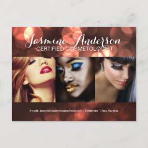 Fully Customizable Makeup Artist Comp Card
