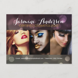 Fully Customizable Makeup Artist Comp Card