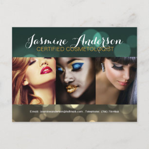 Fully Customizable Makeup Artist Comp Card