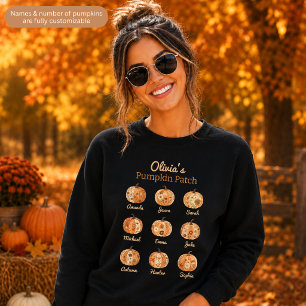 Fully Customizable Mom’s Pumpkin Patch Sweatshirt