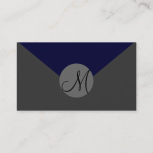 Fully customizable, monogram business cards