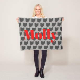 Fully Customizable Ohio State Pet Blanket