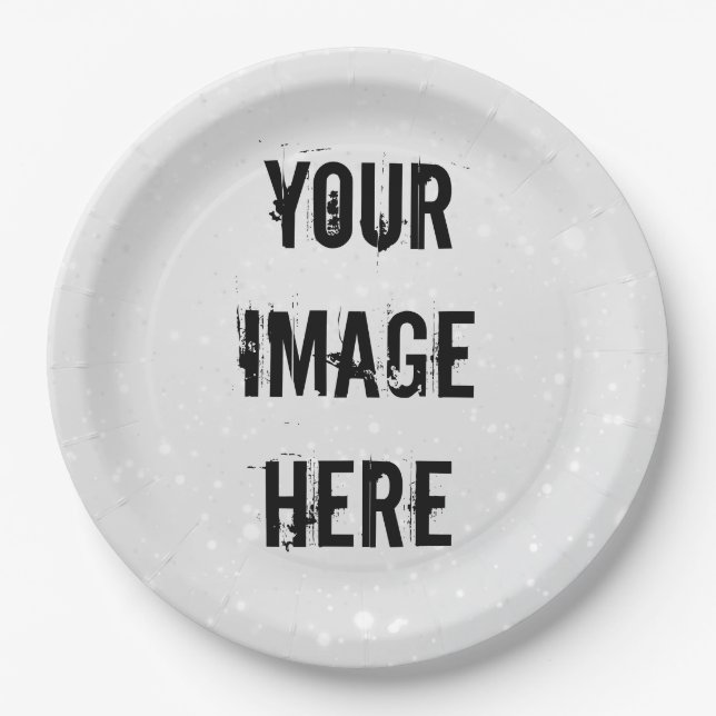 Fully Customizable Paper Plate (Front)