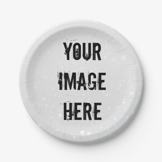 Fully Customizable Paper Plate (Front)