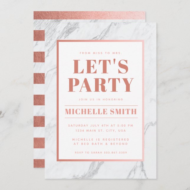 Fully Customizable Party Invitation (Front/Back)