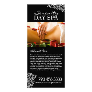 Fully Customizable Salon Menu Rack Card