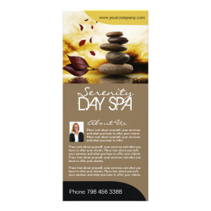 Fully Customizable Salon Menu Rack Card