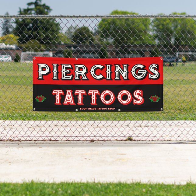 Fully Customize Tattoo Shop Attract Customers  Banner (Insitu)
